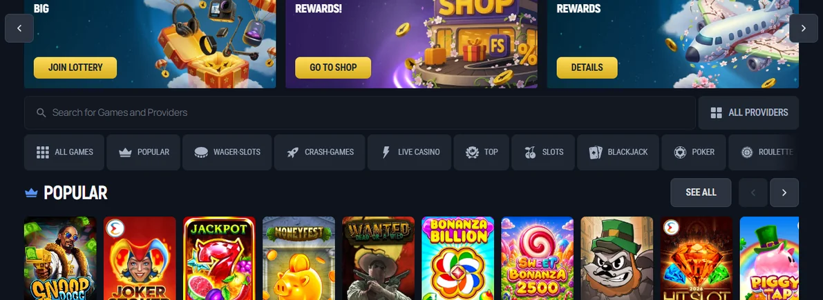 Browse Aerobet popular games